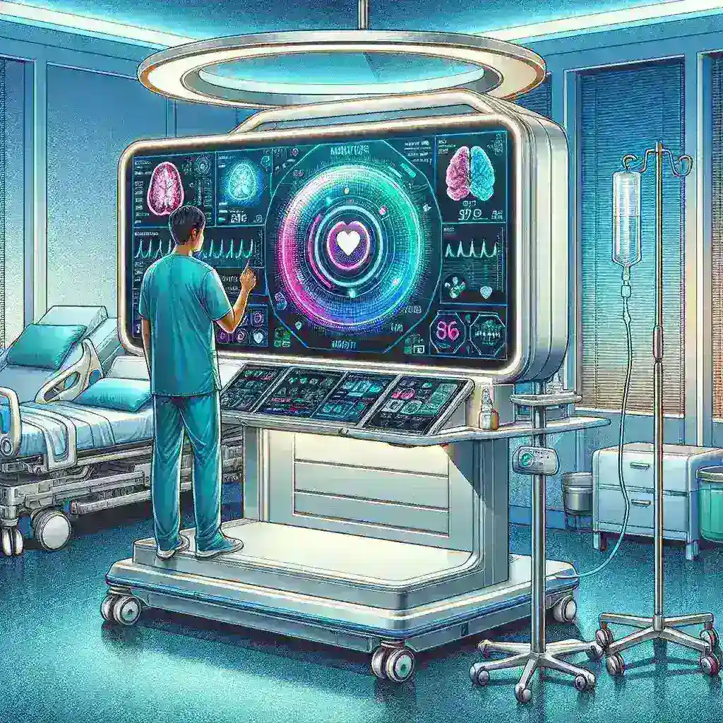 "Medical-grade Eizo monitor designed for hospitals, showcasing advanced display technology and ergonomic features for healthcare professionals."
