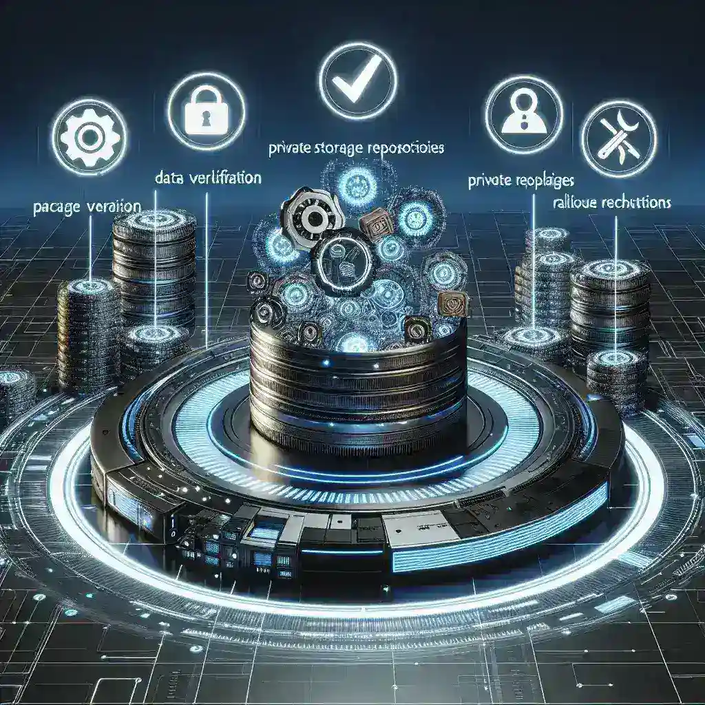 "Captura de pantalla de una herramienta de validación de integridad de paquetes en repositorios privados, ilustrando procesos de verificación y seguridad, para el artículo 'Herramientas para Validar Integridad de Paquetes en Repositorios Privados: Guía Completa 2024'."